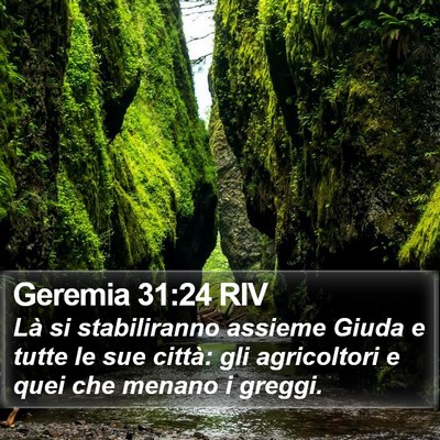 Geremia 31:24 RIV Bible Verse Image