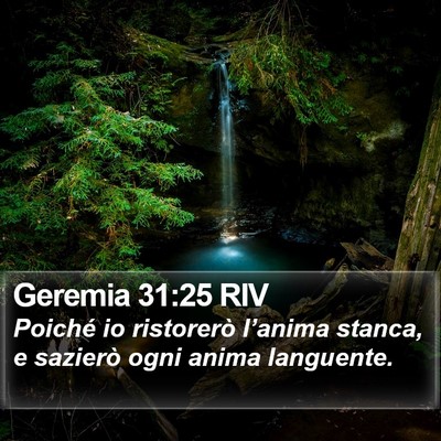 Geremia 31:25 RIV Bible Verse Image