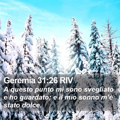 Geremia 31:26 RIV Bible Verse Image