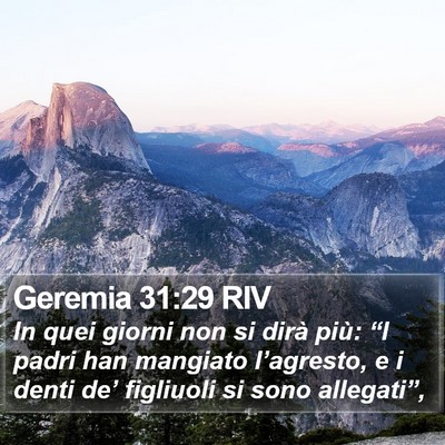 Geremia 31:29 RIV Bible Verse Image