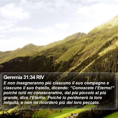 Geremia 31:34 RIV Bible Verse Image