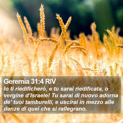 Geremia 31:4 RIV Bible Verse Image