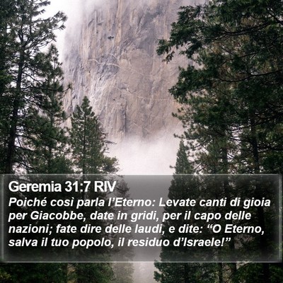 Geremia 31:7 RIV Bible Verse Image