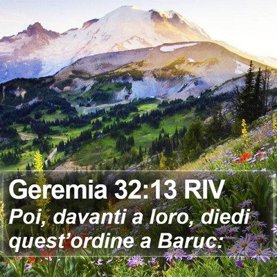 Geremia 32:13 RIV Bible Verse Image