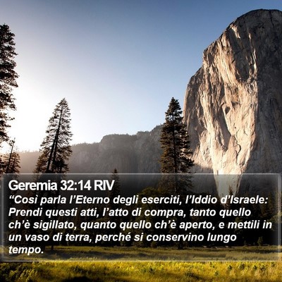 Geremia 32:14 RIV Bible Verse Image
