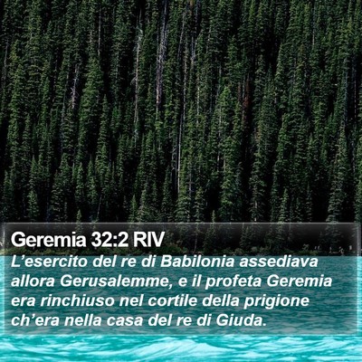 Geremia 32:2 RIV Bible Verse Image