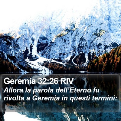 Geremia 32:26 RIV Bible Verse Image