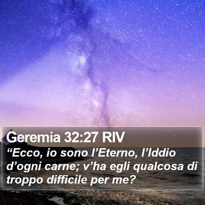Geremia 32:27 RIV Bible Verse Image