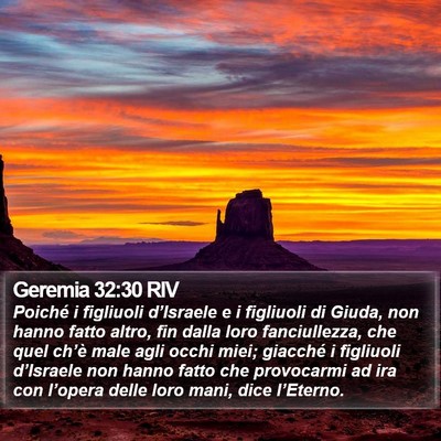 Geremia 32:30 RIV Bible Verse Image