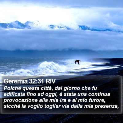 Geremia 32:31 RIV Bible Verse Image