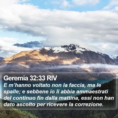 Geremia 32:33 RIV Bible Verse Image