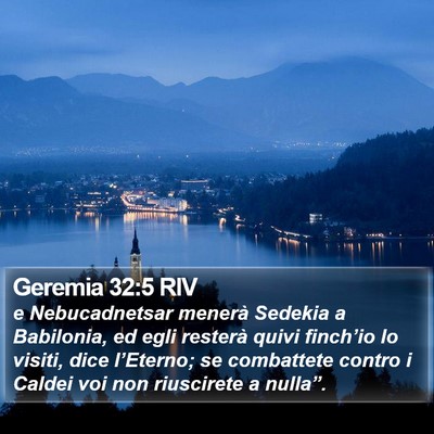 Geremia 32:5 RIV Bible Verse Image