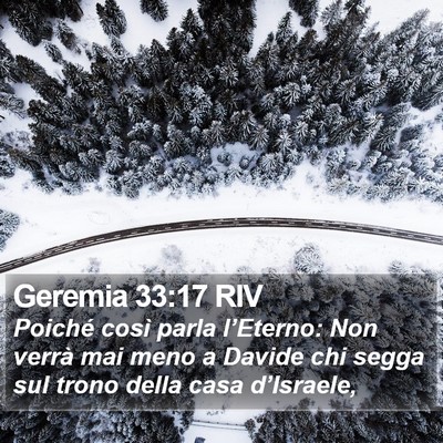 Geremia 33:17 RIV Bible Verse Image
