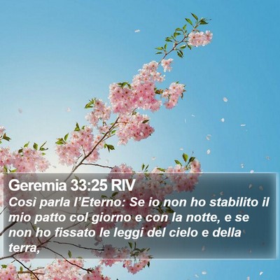 Geremia 33:25 RIV Bible Verse Image