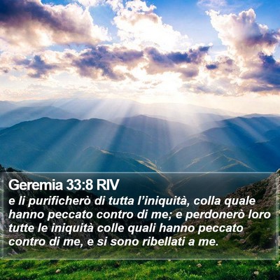 Geremia 33:8 RIV Bible Verse Image