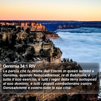 Geremia 34:1 RIV Bible Verse Image