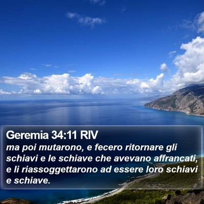 Geremia 34:11 RIV Bible Verse Image