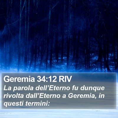 Geremia 34:12 RIV Bible Verse Image