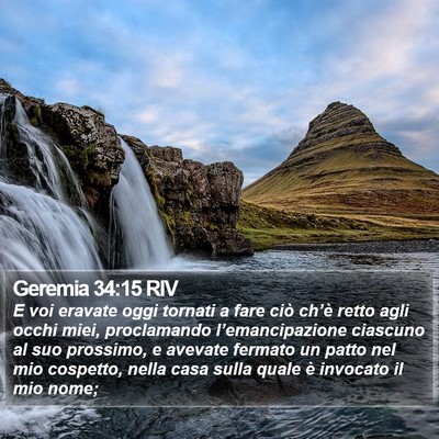 Geremia 34:15 RIV Bible Verse Image