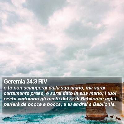 Geremia 34:3 RIV Bible Verse Image