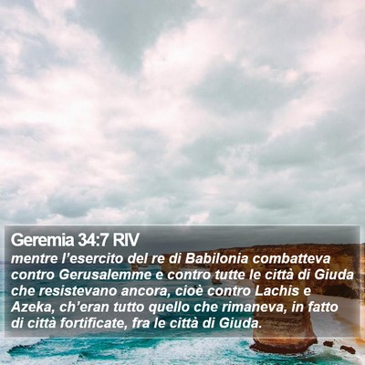 Geremia 34:7 RIV Bible Verse Image