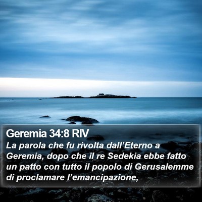Geremia 34:8 RIV Bible Verse Image