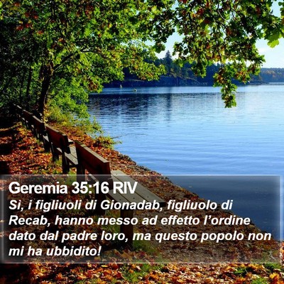 Geremia 35:16 RIV Bible Verse Image
