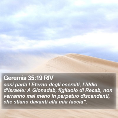 Geremia 35:19 RIV Bible Verse Image
