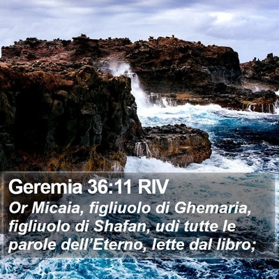 Geremia 36:11 RIV Bible Verse Image