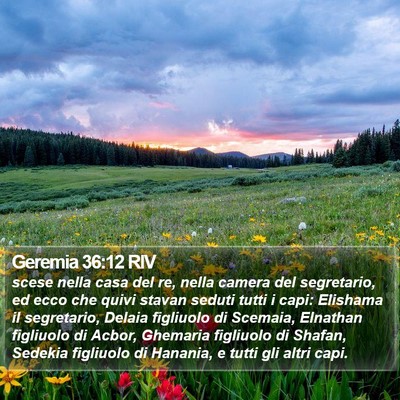 Geremia 36:12 RIV Bible Verse Image