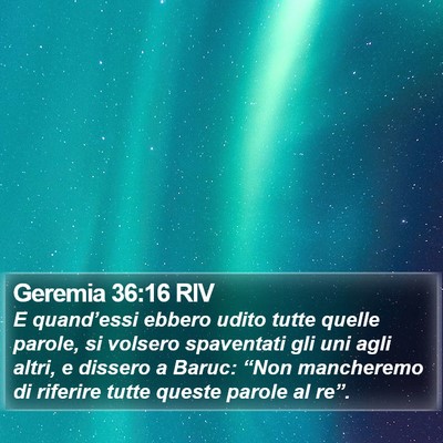 Geremia 36:16 RIV Bible Verse Image