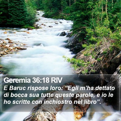 Geremia 36:18 RIV Bible Verse Image
