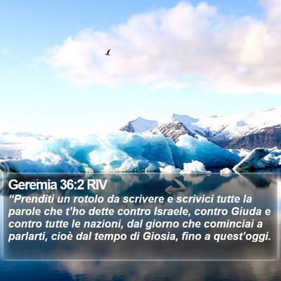 Geremia 36:2 RIV Bible Verse Image