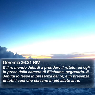 Geremia 36:21 RIV Bible Verse Image