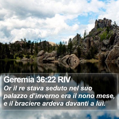 Geremia 36:22 RIV Bible Verse Image