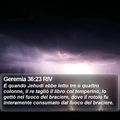 Geremia 36:23 RIV Bible Verse Image
