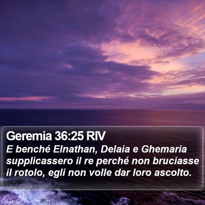Geremia 36:25 RIV Bible Verse Image