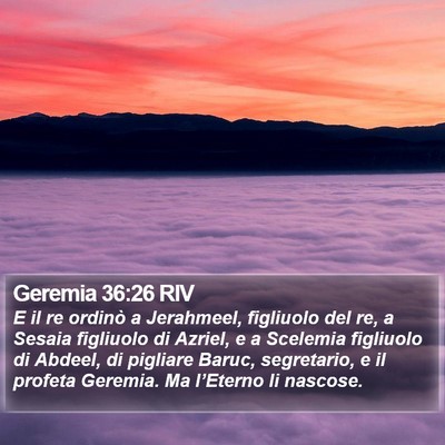 Geremia 36:26 RIV Bible Verse Image