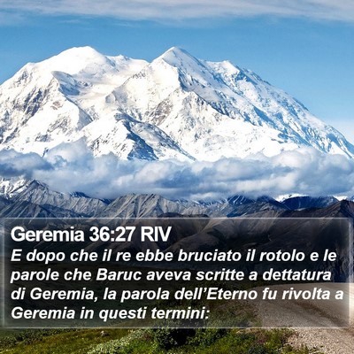Geremia 36:27 RIV Bible Verse Image