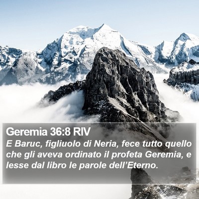 Geremia 36:8 RIV Bible Verse Image