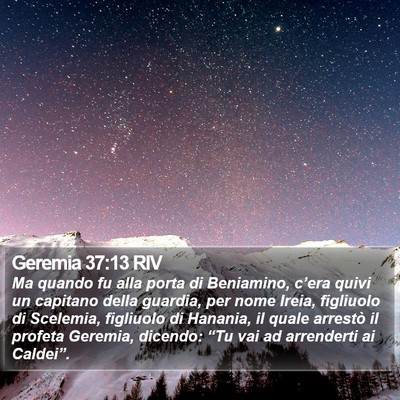 Geremia 37:13 RIV Bible Verse Image