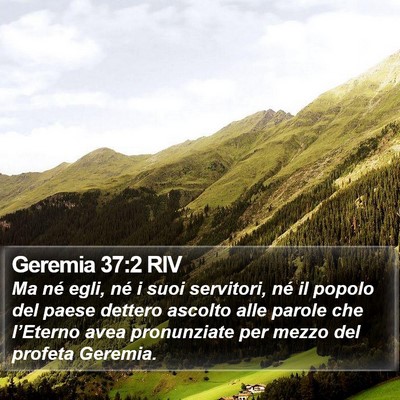 Geremia 37:2 RIV Bible Verse Image