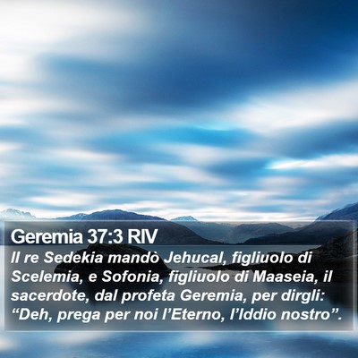 Geremia 37:3 RIV Bible Verse Image