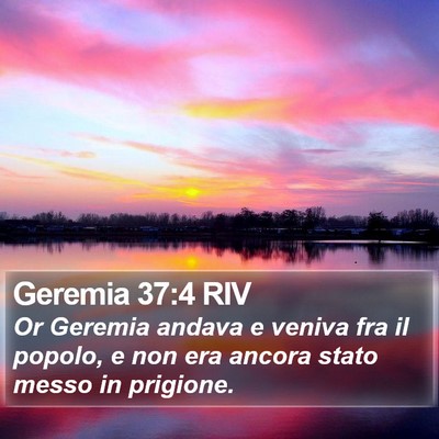Geremia 37:4 RIV Bible Verse Image