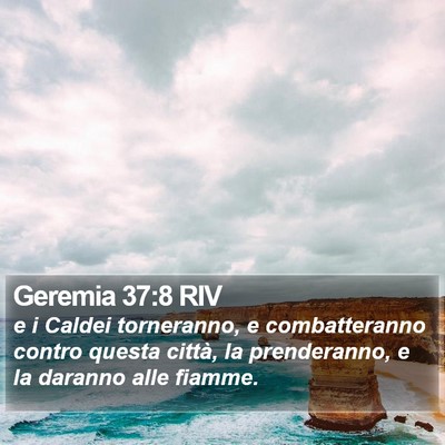 Geremia 37:8 RIV Bible Verse Image