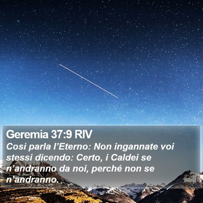 Geremia 37:9 RIV Bible Verse Image