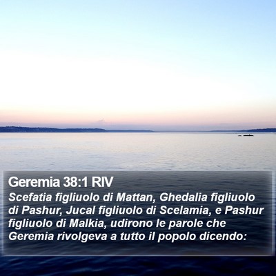 Geremia 38:1 RIV Bible Verse Image