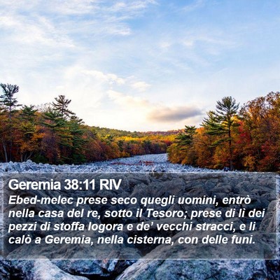 Geremia 38:11 RIV Bible Verse Image