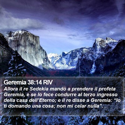Geremia 38:14 RIV Bible Verse Image
