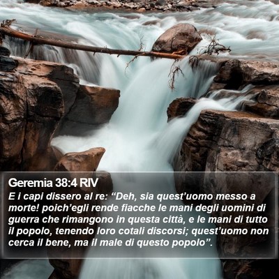 Geremia 38:4 RIV Bible Verse Image